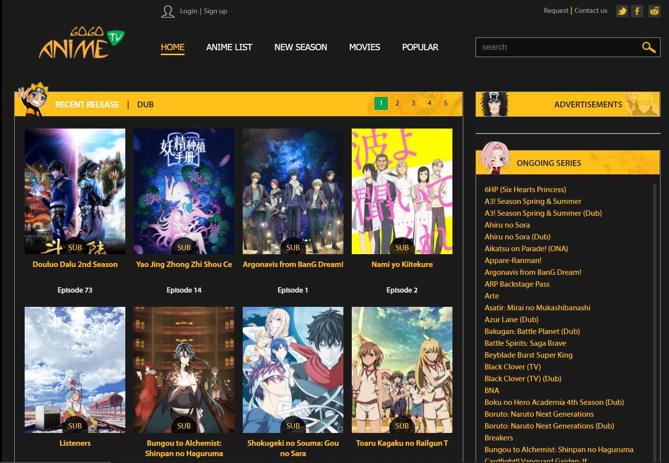 GoAnime.IN - Online Anime Database with Streaming